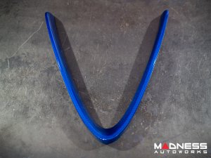 Alfa Romeo Giulia Front V Shield Grill Frame + Emblem Frame Kit - Carbon Fiber - QV Model - Blue Candy Alfa Romeo Giulia Front V Shield Grill Frame + Emblem Frame Kit - Carbon Fiber - QV Model - Blue Candy